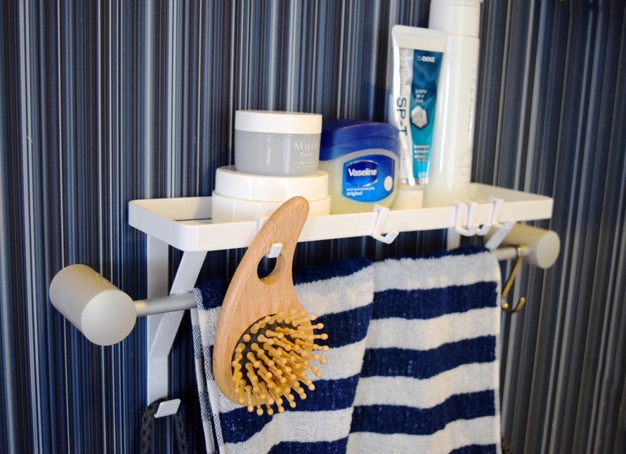 山崎実業のタオル掛け上ラック タワーのイメージ