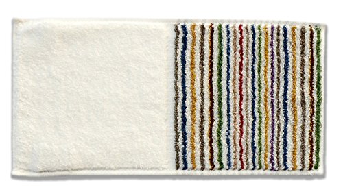 田中産業 今治タオル ハンカチ 縞縞×ゴールドパール ハーフ タオル 06白多彩×白雨