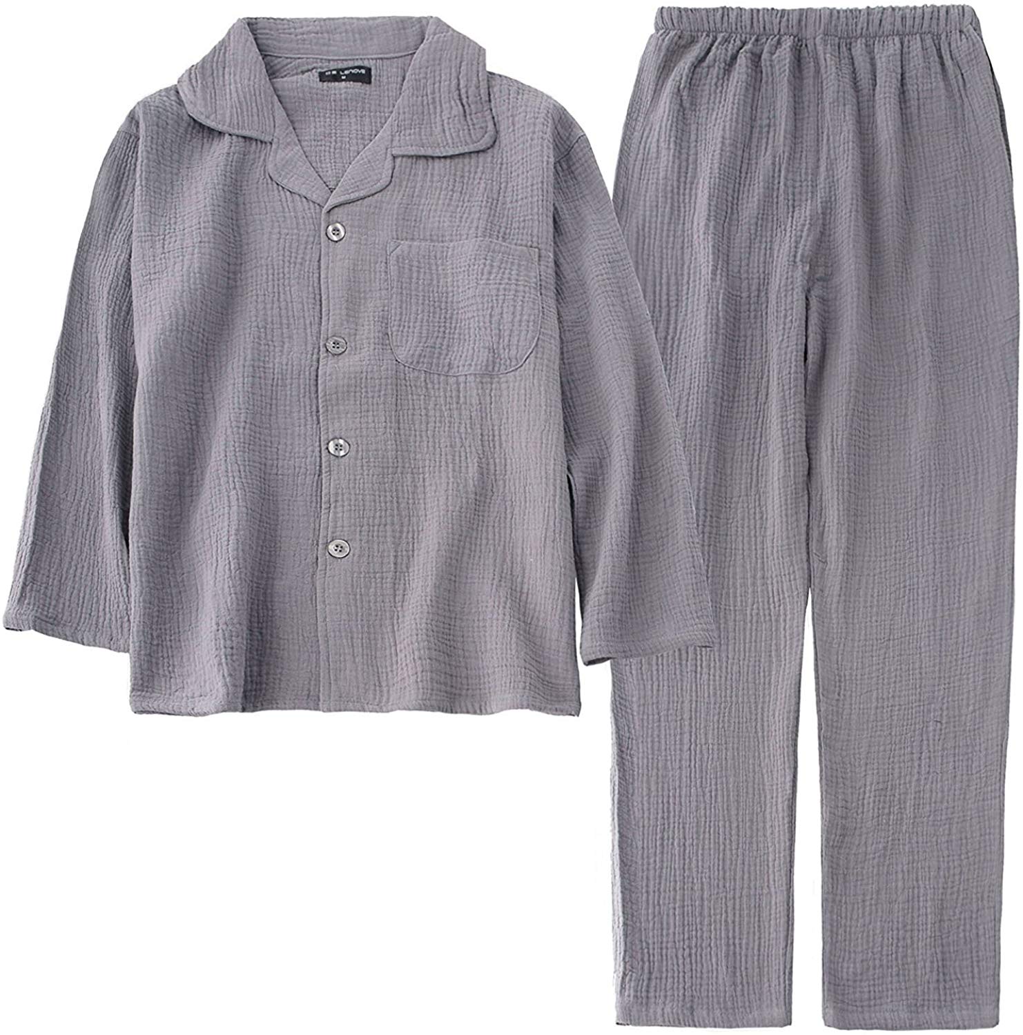 こちらもオススメ:良創 パジャマ メンズ レディース 半袖 長袖 二重 ガーゼ 綿100